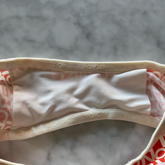 Authentic NWT Moncler Logo Print One Piece Swimsuit - Picture 6 of 8